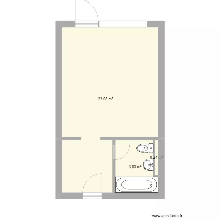 Studio Saas Fee. Plan de Studio Saas Fee. Plan de