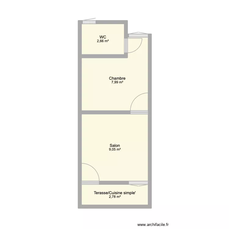plan 4 studios. Plan de 4 Pièces et 22 m² plan 4 studios. Plan de 4 Pièces et 22 m²