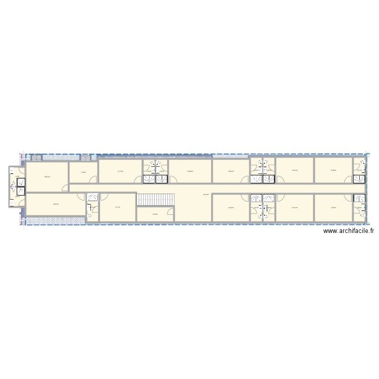 Loconville Gite 1er. Plan de 25 pièces et 249 m2