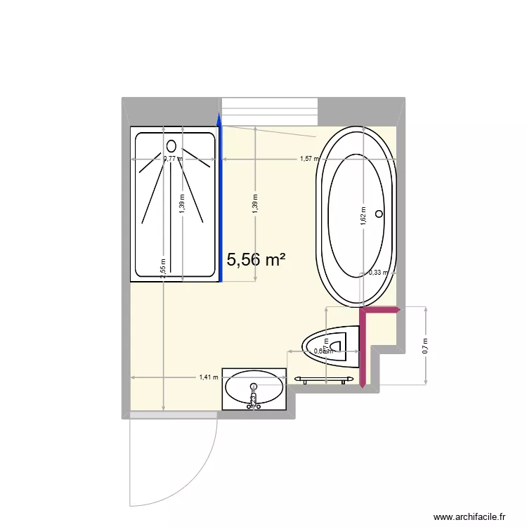 lazienka rodzice. Plan de 