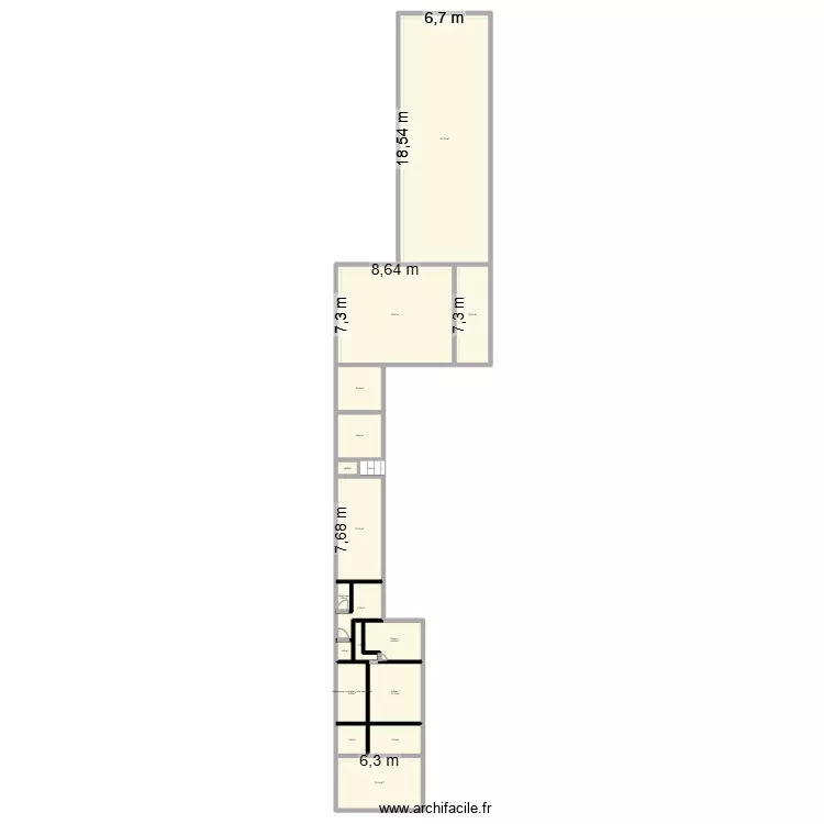 Brumath. Plan de 18  et 349 m²
