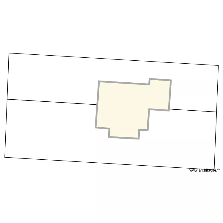 plan de masse. Plan de 1  et 143 m²