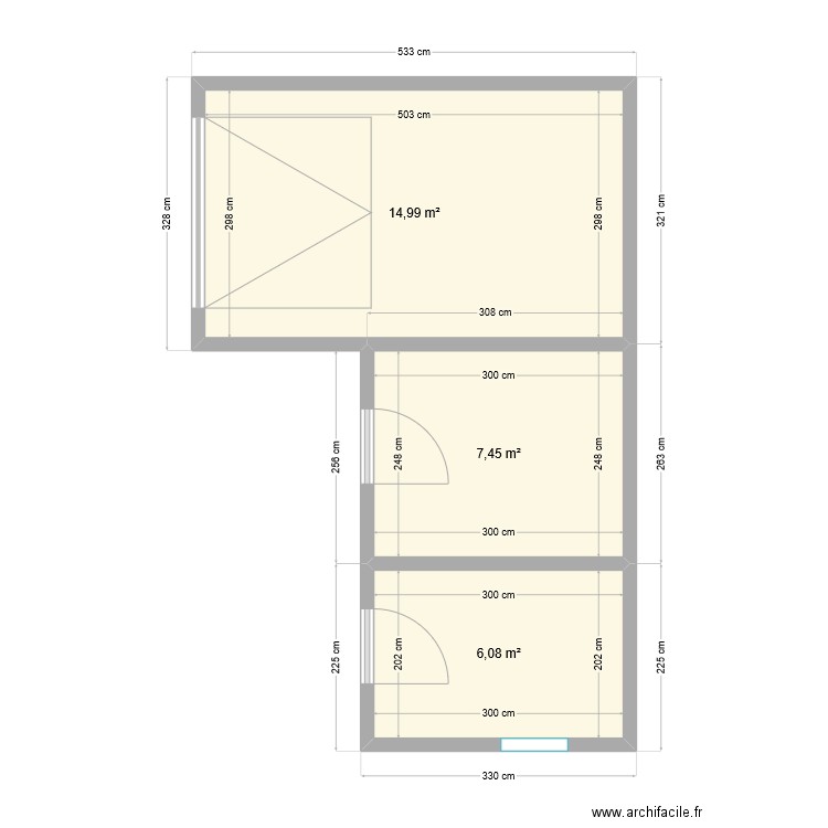 des. Plan de 0 pièce et 0 m2
