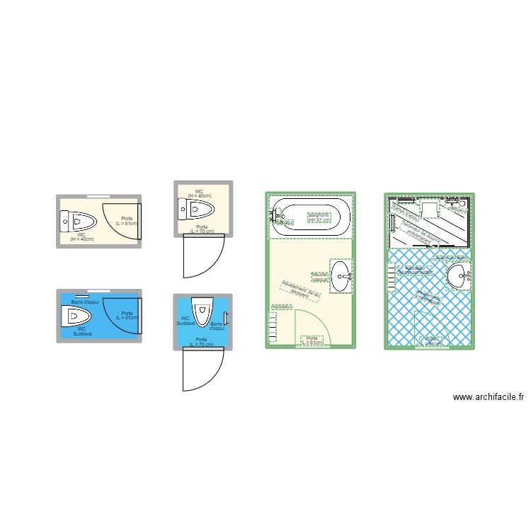 MARTINS. Plan de 6 pièces et 11 m2