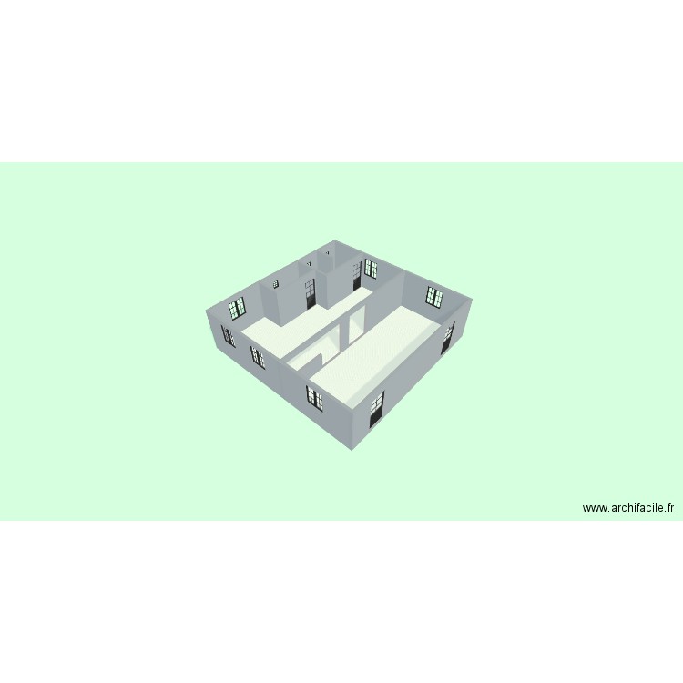 SOSO. Plan de 4 pièces et 92 m2