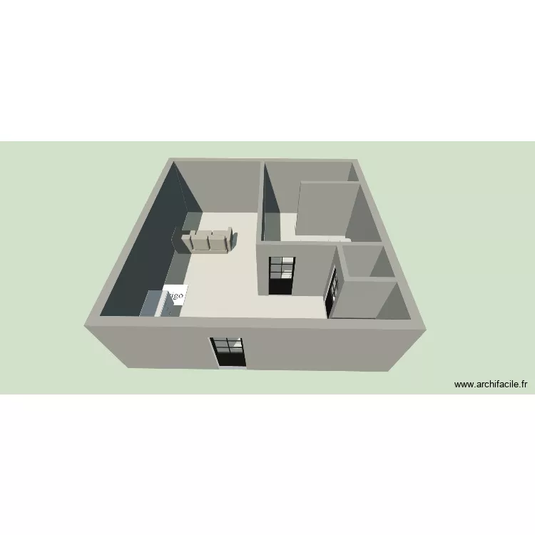 appartgrange. Plan de 3  et 47 m²