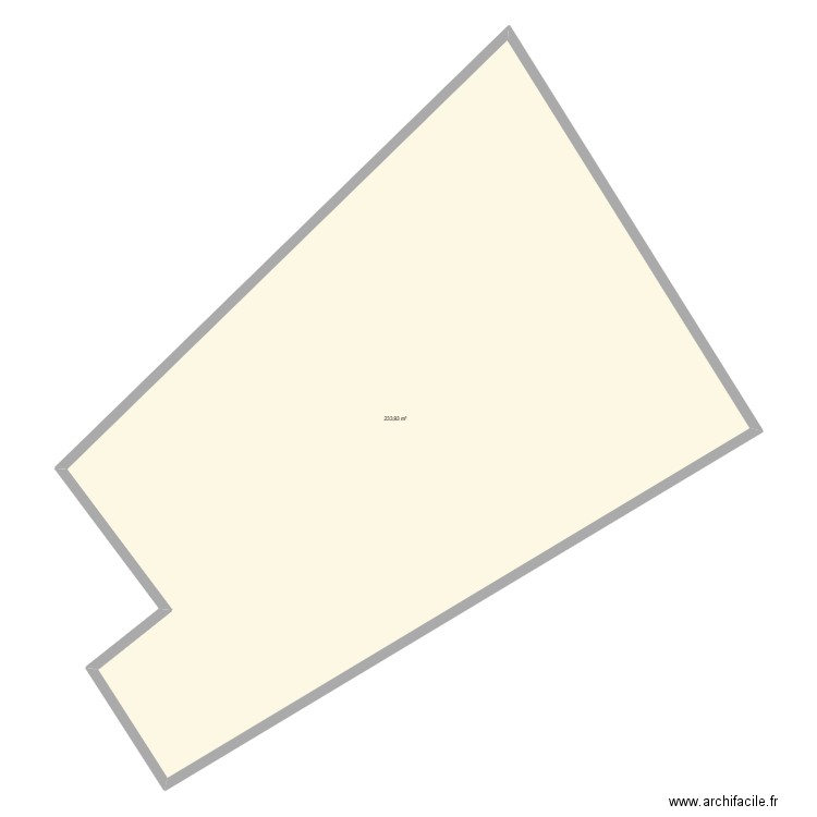 essai. Plan de 1 pièce et 234 m2