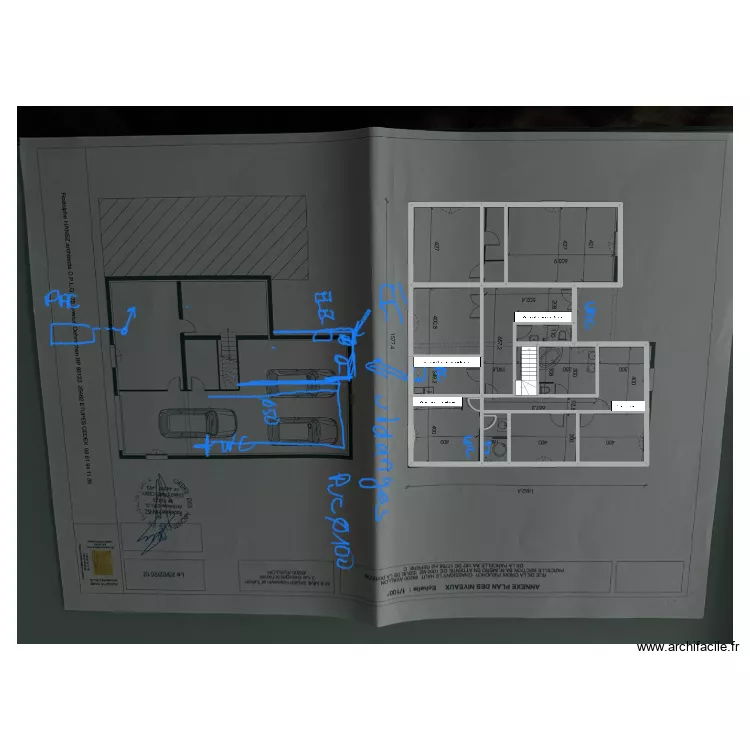Sinistre incendie. Plan de 12  et 163 m²