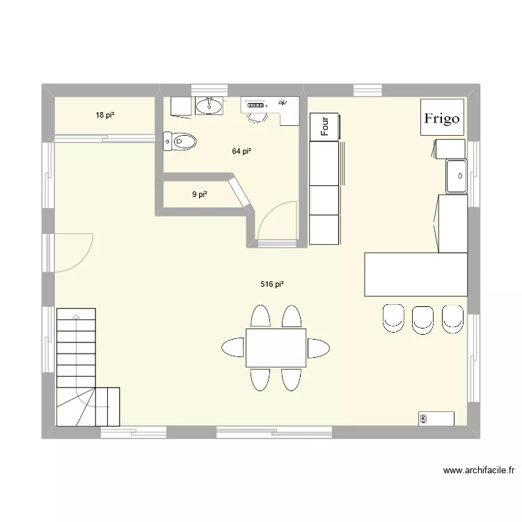 rez-de-chaussé. Plan de rez-de-chaussé. Plan de