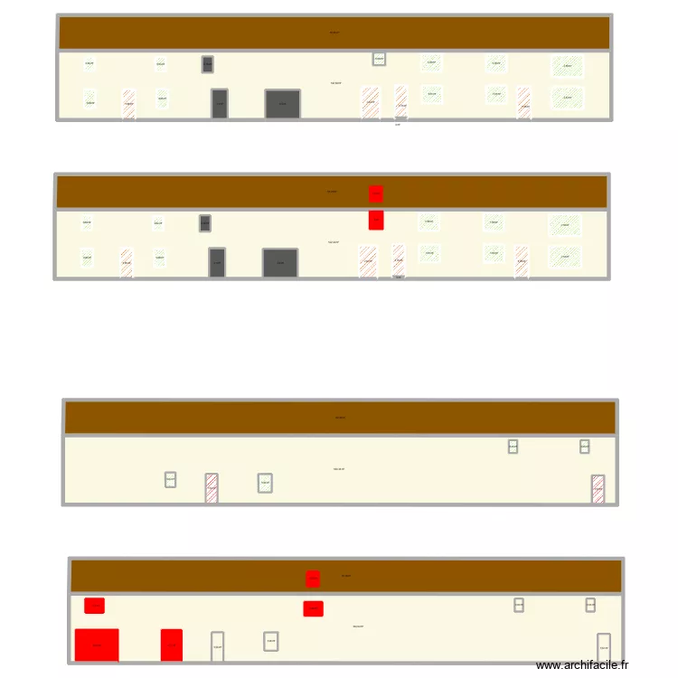 facade marigny. Plan de 