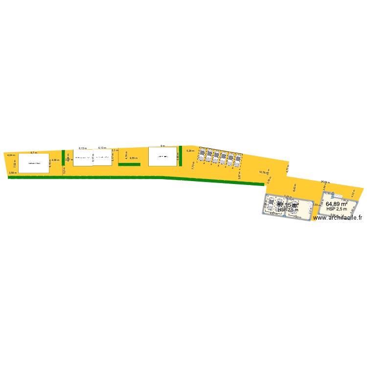 Erstein 2-2. Plan de 6 pièces et 361 m2