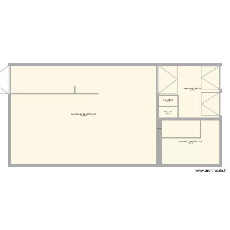 local Ambulances. Plan de 6 et 235 m² local Ambulances. Plan de 6 et 235 m²