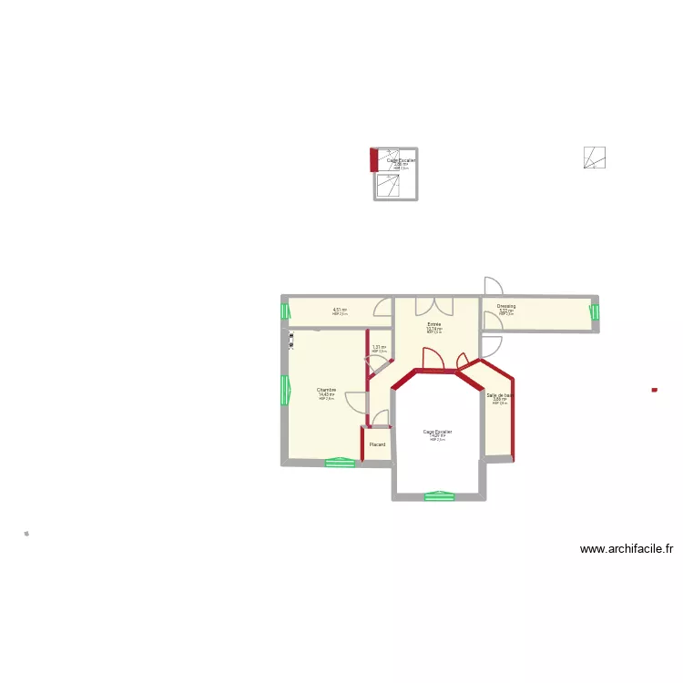 Plan simpl. Plan de 9 et 58 m² Plan simpl. Plan de 9 et 58 m²