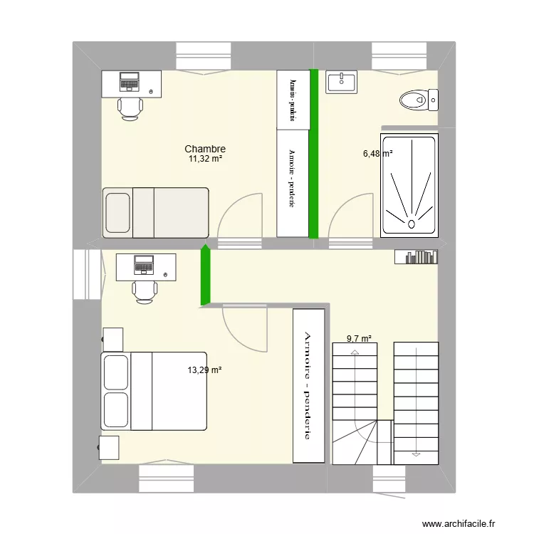 saint martin 2.solairua vElsavbis. Plan de 4 et 41 m² saint martin 2.solairua vElsavbis. Plan de 4 et 41 m²