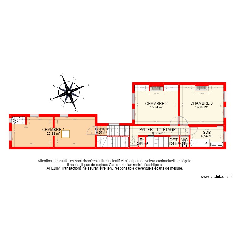 BI17430 -. Plan de 49 pièces et 297 m2