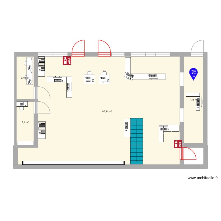 plan plancher. Plan de 0 pièce et 0 m2