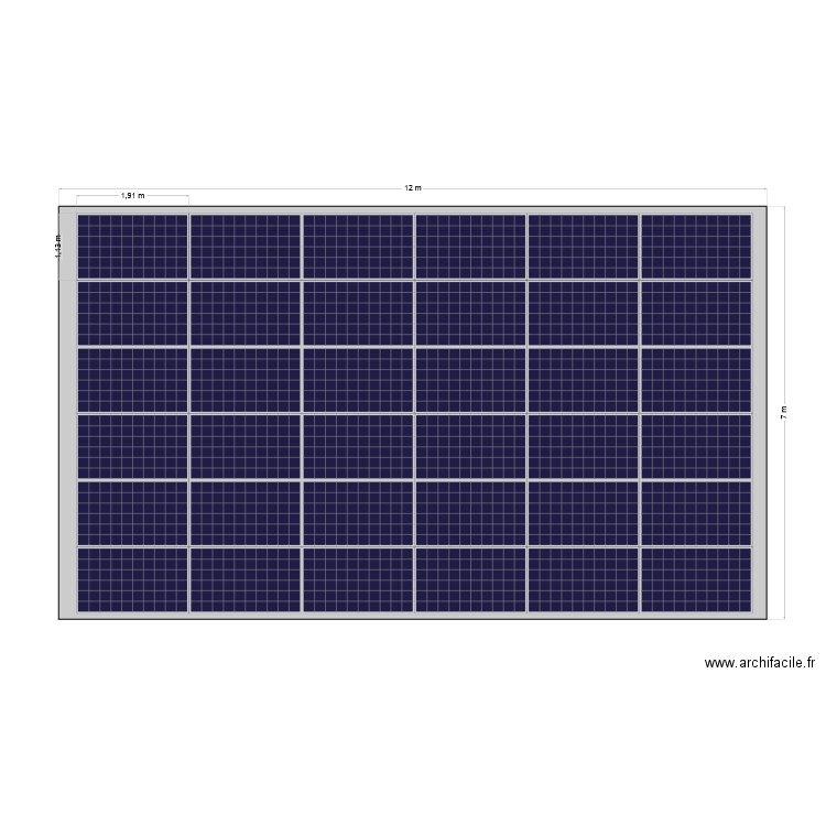 CARPORT 18kWc 7X12m. Plan de 0 pièce et 0 m2