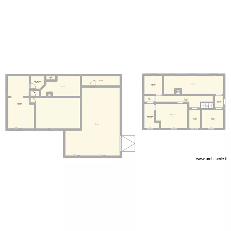 Maison Aube. Plan de 20 Pièces et 244 m²
