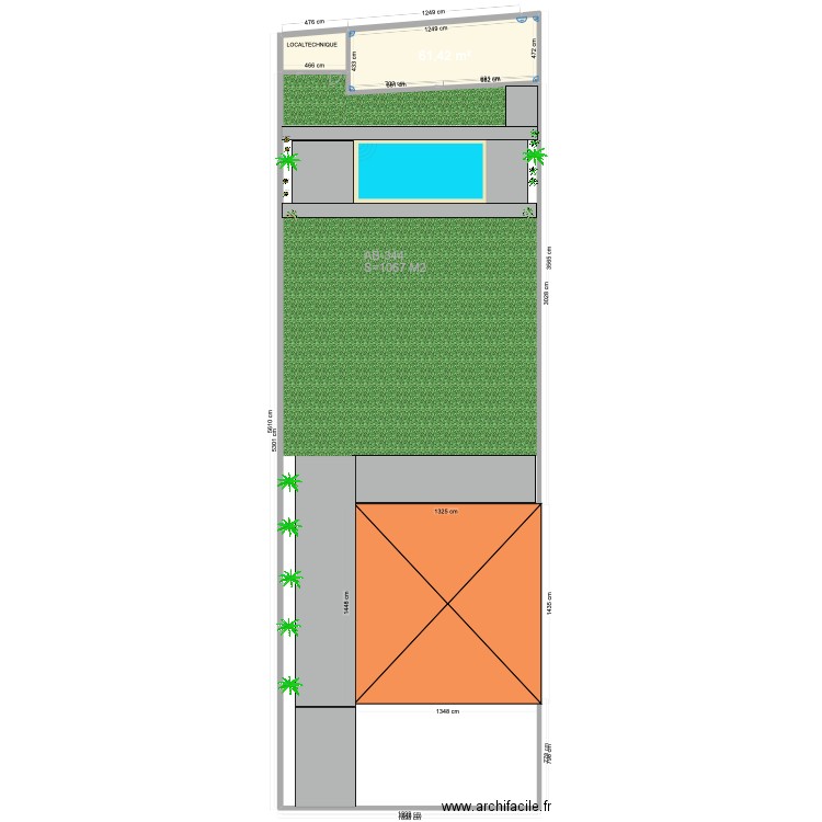 TERNAY PCMI 3. Plan de 3 pièces et 255 m2