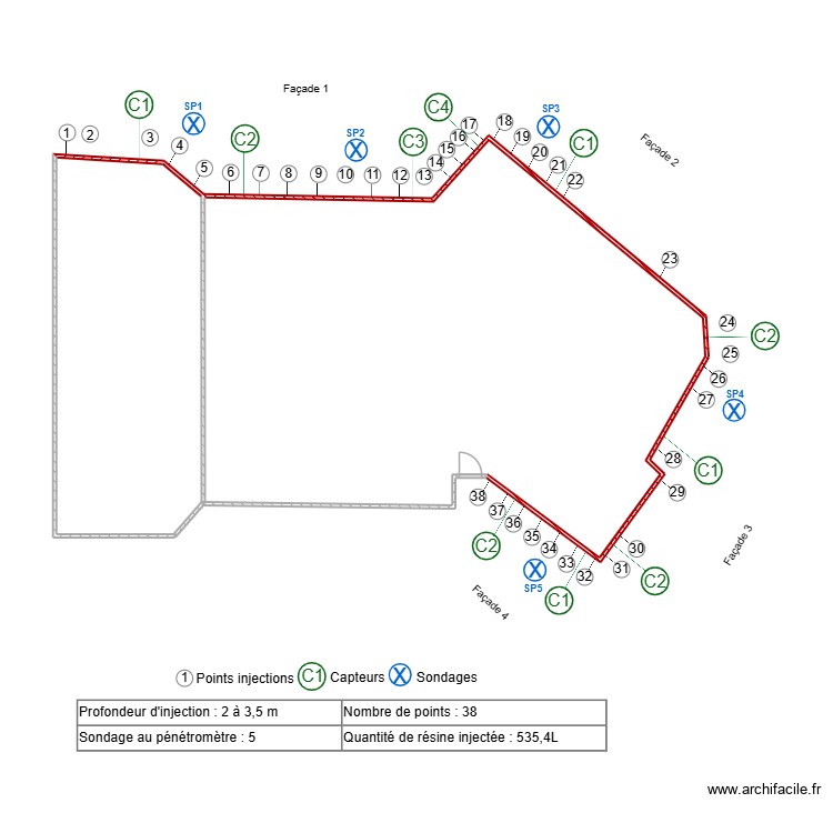 Canei. Plan de 0 pièce et 0 m2