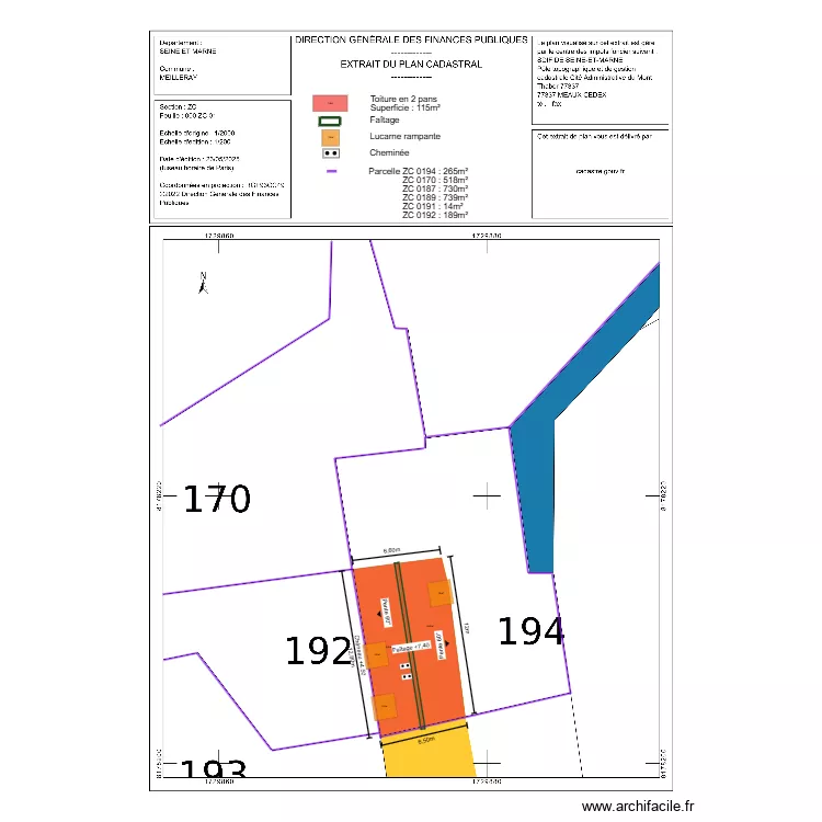 dp02 BELLANCOURT. Plan de 
