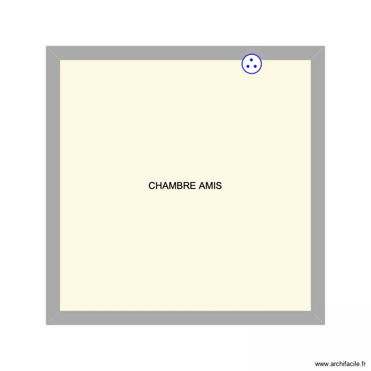 CHAMBRE AMIS MANON. Plan de 