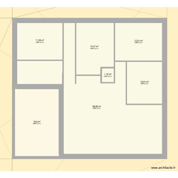 maison ponsas ok. Plan de 8  et 258 m²