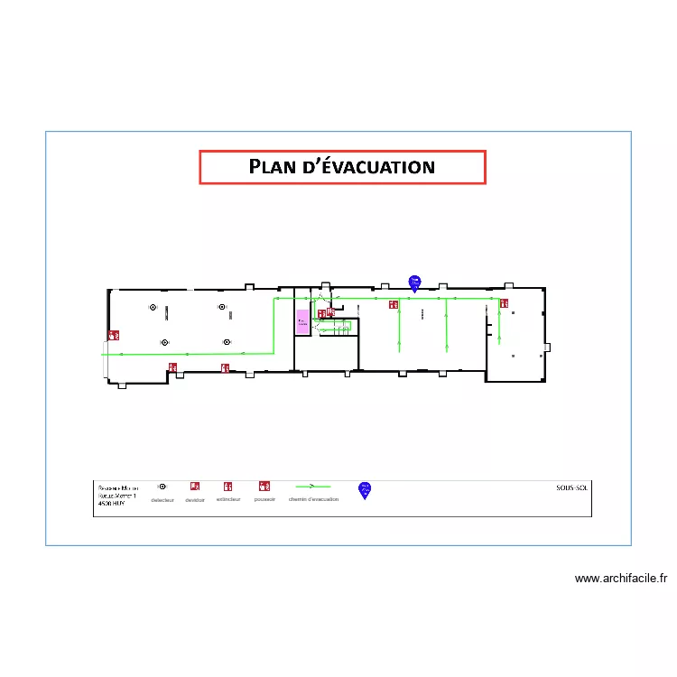 sous sol residence cote cave. Plan de 