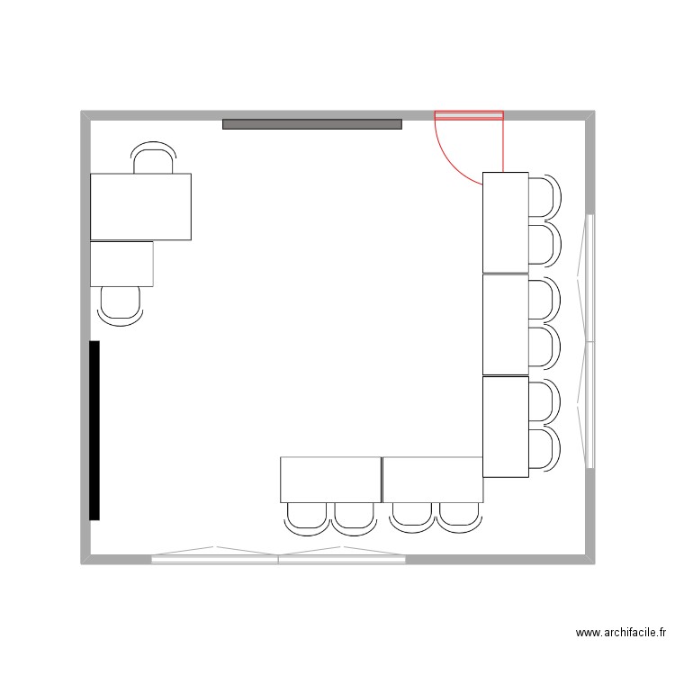 CAP coiffure atelier. Plan de 0 pièce et 0 m2