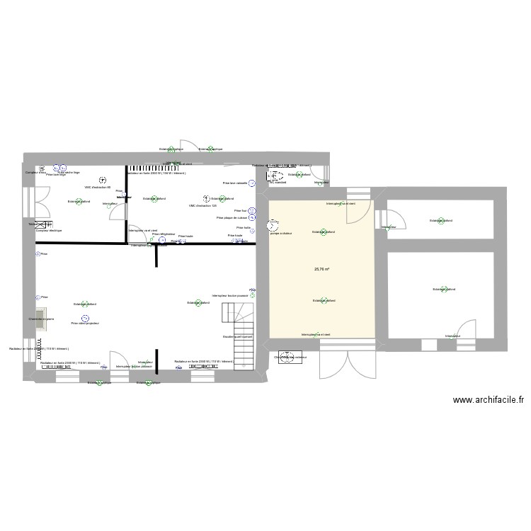 gab 1. Plan de 0 pièce et 0 m2