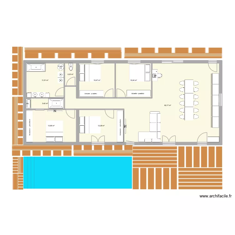 cubzac rdc arv. Plan de 
