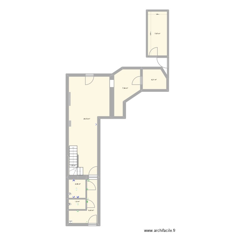 Lefevre. Plan de 11 pièces et 207 m2
