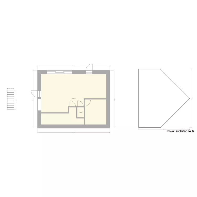 maison m&eacute;d&eacute;. Plan de 