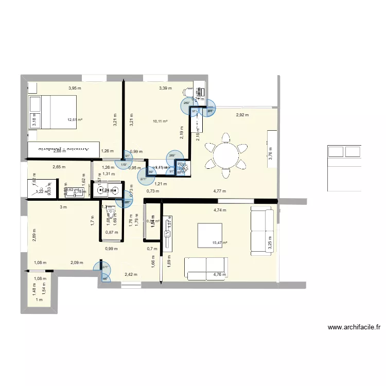 plan apt clermont. Plan de 