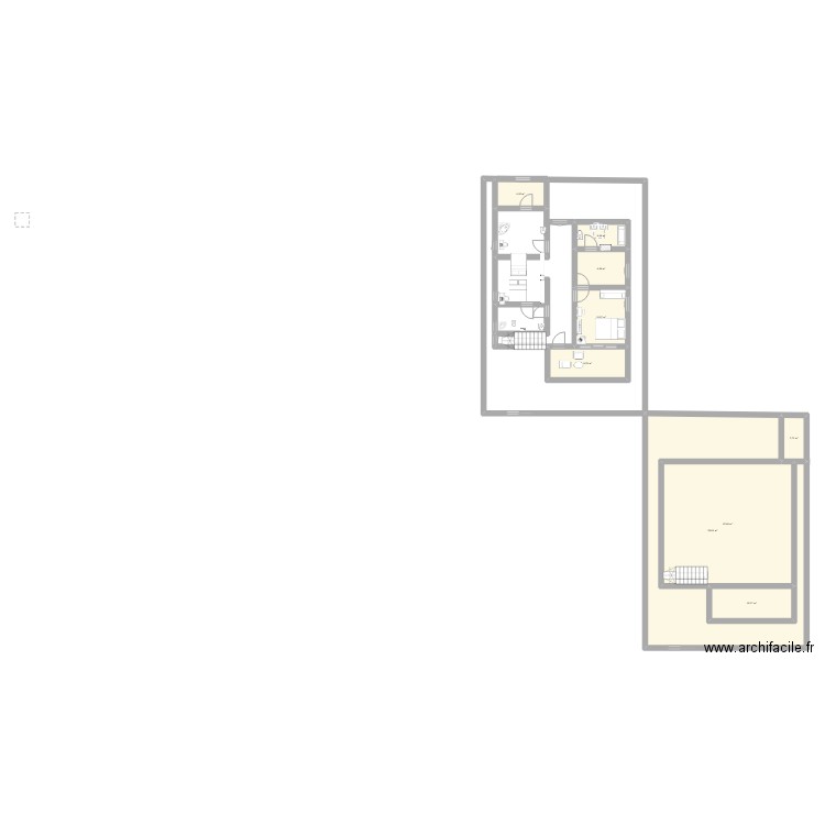 exos. Plan de 9 pièces et 173 m2