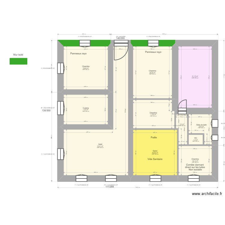 ML24010525 DE ZOTTI. Plan de 11 pièces et 171 m2