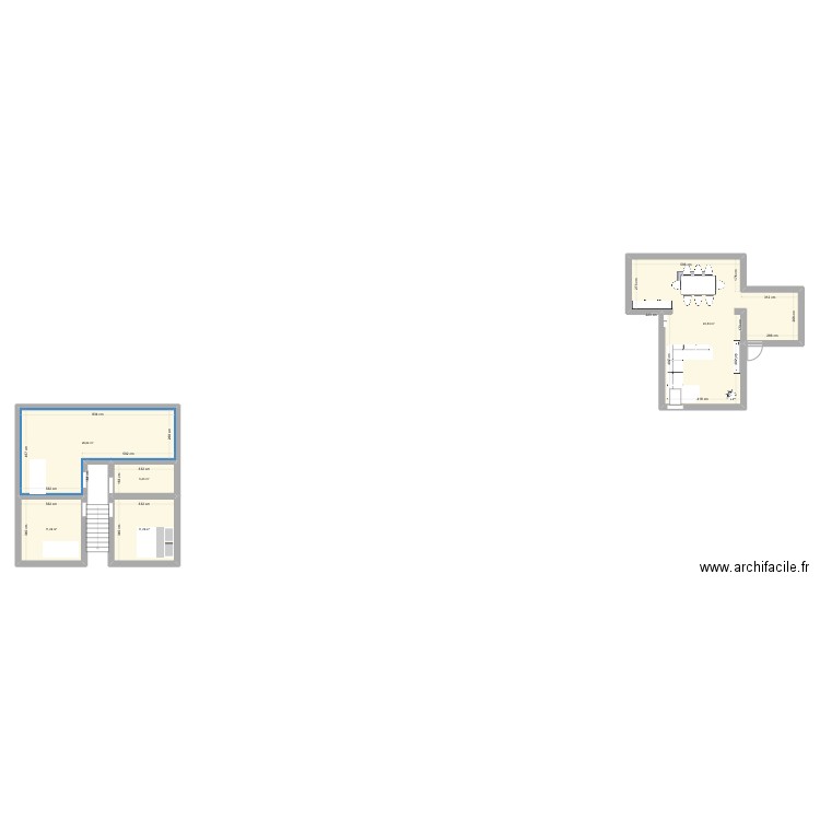 Maison hersin. Plan de 5 pièces et 102 m2
