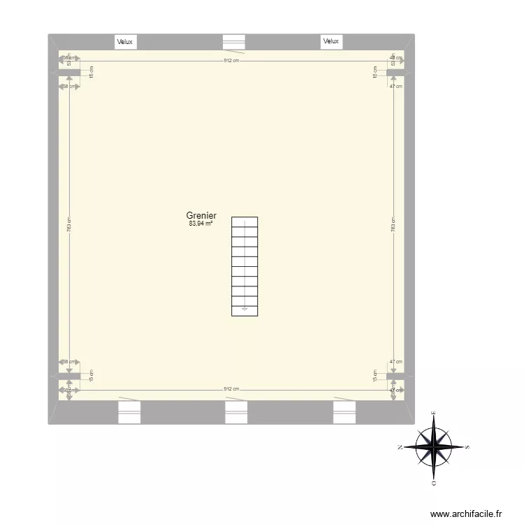 Grenier examen aujoule 24. Plan de 