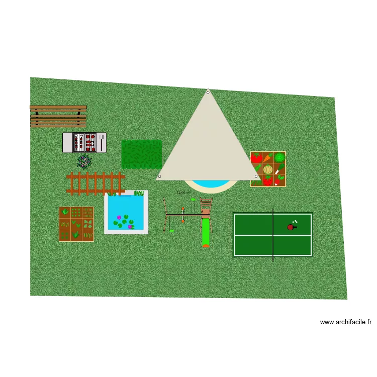 jardin. Plan de jardin. Plan de