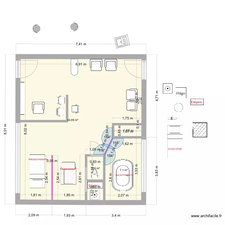 Ahava AUTONOME OPEN. Plan de 