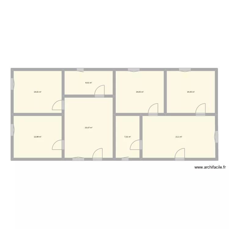 Inshaala. Plan de 8  et 112 m²