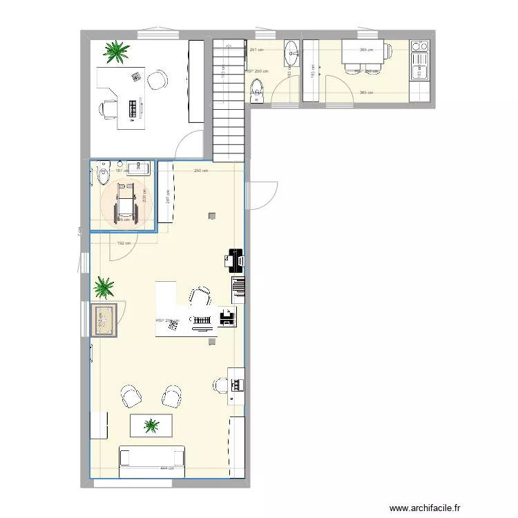 d&eacute;pot. Plan de 