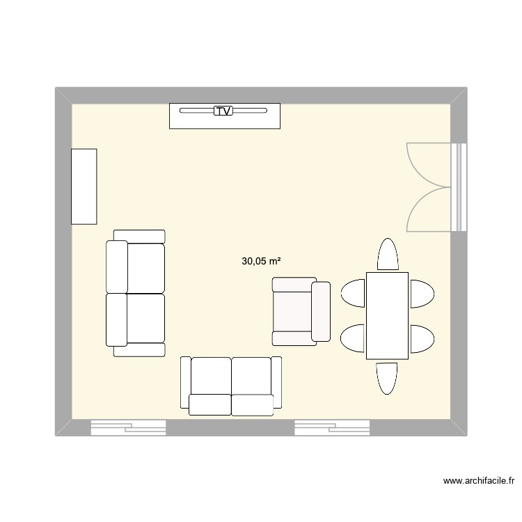 SalonRDC. Plan de 0 pièce et 0 m2
