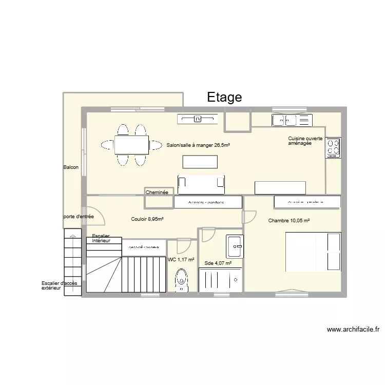 marchais Brice. Plan de 10 pièces et 29 m²