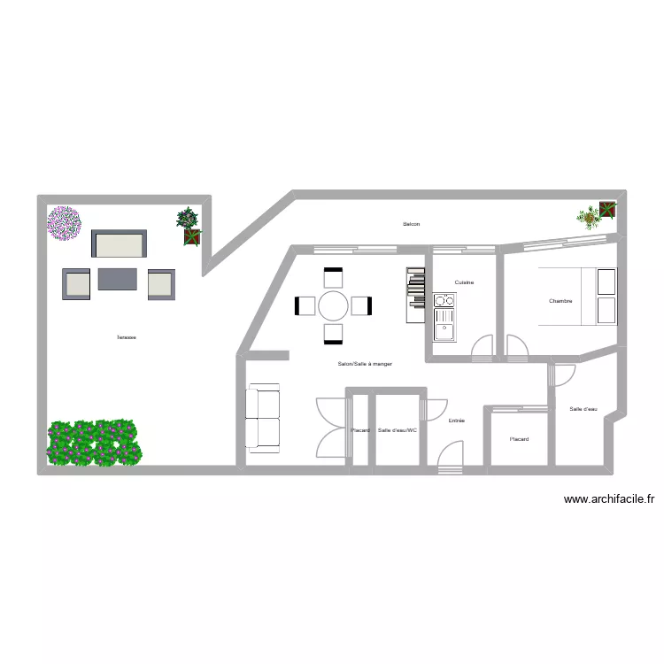 52320. Plan de 8  et 77 m²