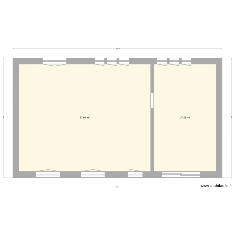 1026 route des deschamps 2ème jet. Plan de 6 pièces et 165 m2