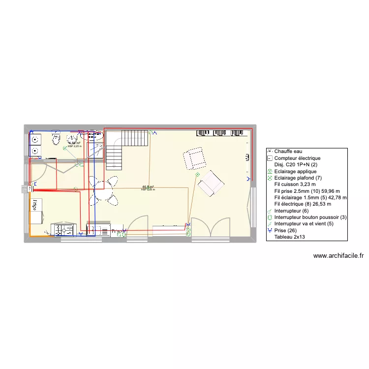 Chalet pour Laurence 06. Plan de 7 et 101 m² Chalet pour Laurence 06. Plan de 7 et 101 m²
