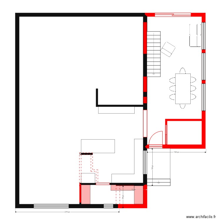 gabrielle 2. Plan de 3 pièces et 136 m2