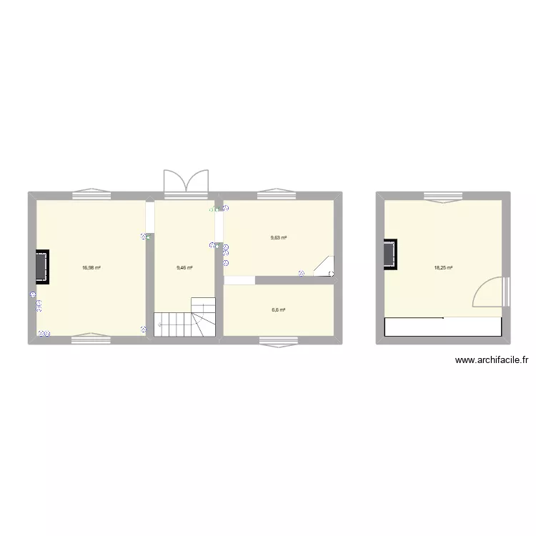 Maison lagny. Plan de 5 pièces et 61 m² Maison lagny. Plan de 5 pièces et 61 m²