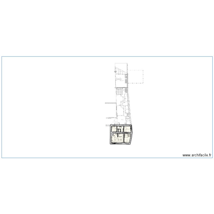café. Plan de 7 pièces et 114 m2